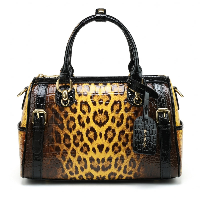 Women's Crocodile Pattern PU Leather Handbag Crossbody Bag