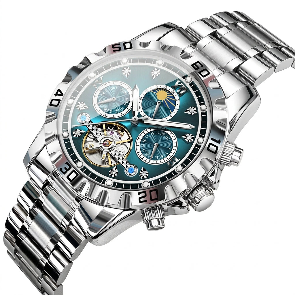 Men's Luxury Hollow Tourbillon Automatic Mechanical Watch