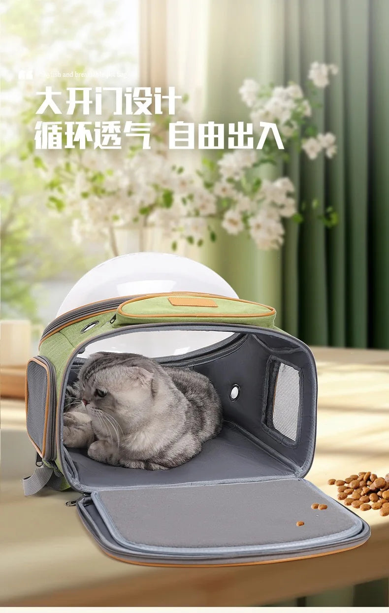 Panoramic Space Capsule Pet Carrier Backpack for Cats Dogs