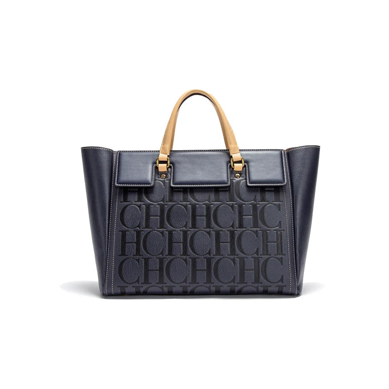 Women's Embossed Large Capacity Business Handbag