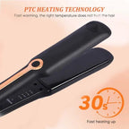 Professional 2-in-1 Ceramic Hair Straightener and Curling Iron