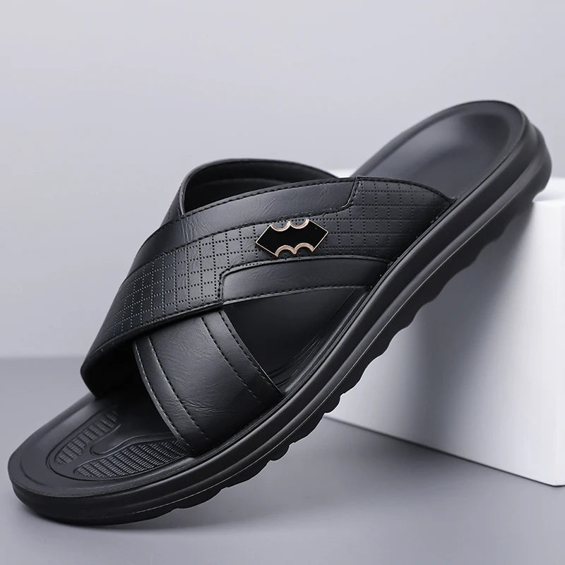 Men's Breathable Anti-Slip Slip-On Slippers