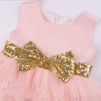 Girls' Sequin Bow Tulle Princess Dress