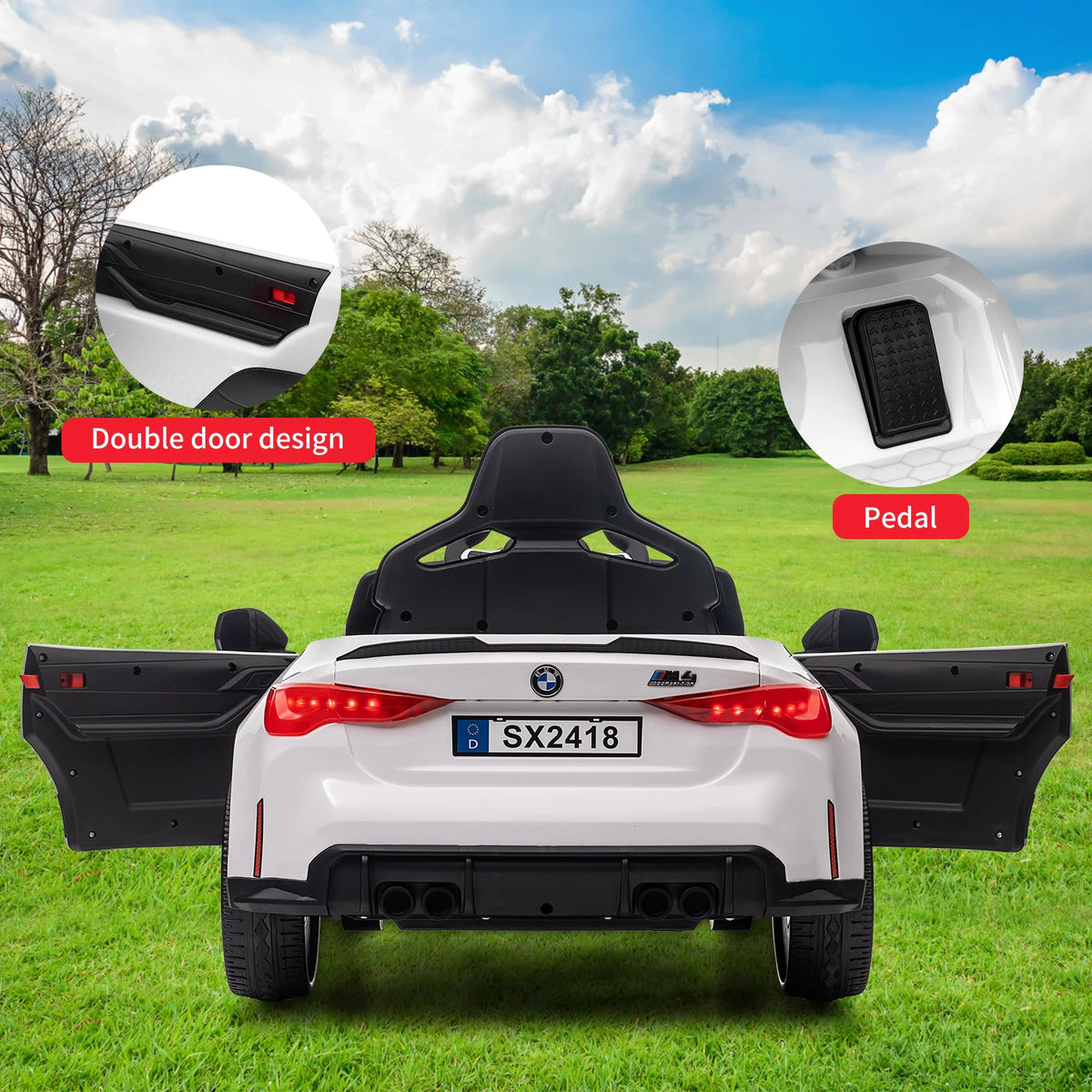 Kids 12V Electric Ride-On Car Toy with Remote Control