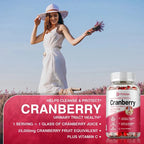 Organic Cranberry Capsules Urinary Tract Bladder Health