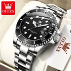 Men's Quartz Stainless Steel Watch with Auto Date