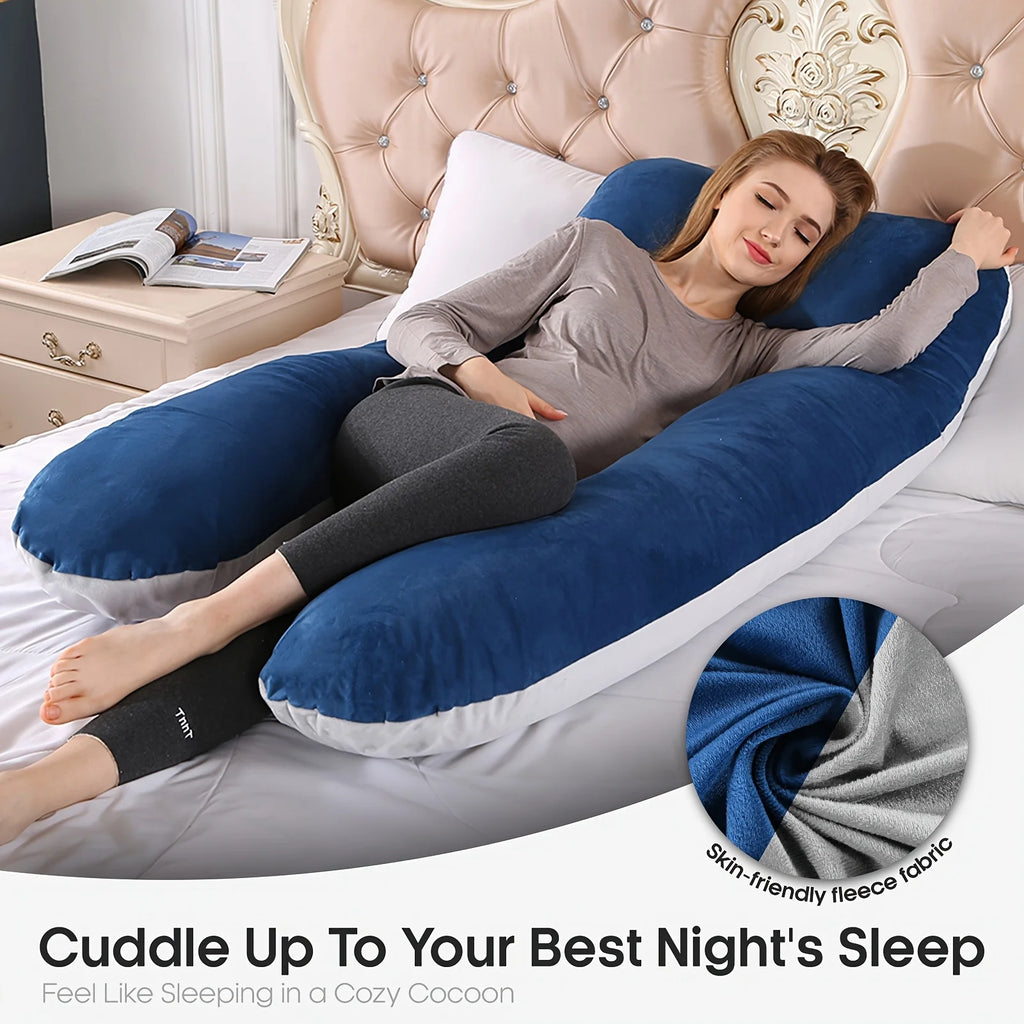 U-Shape Memory Foam Body Pillow for Neck and Back Support
