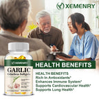 Odorless Garlic Heart and Cholesterol Support Capsules