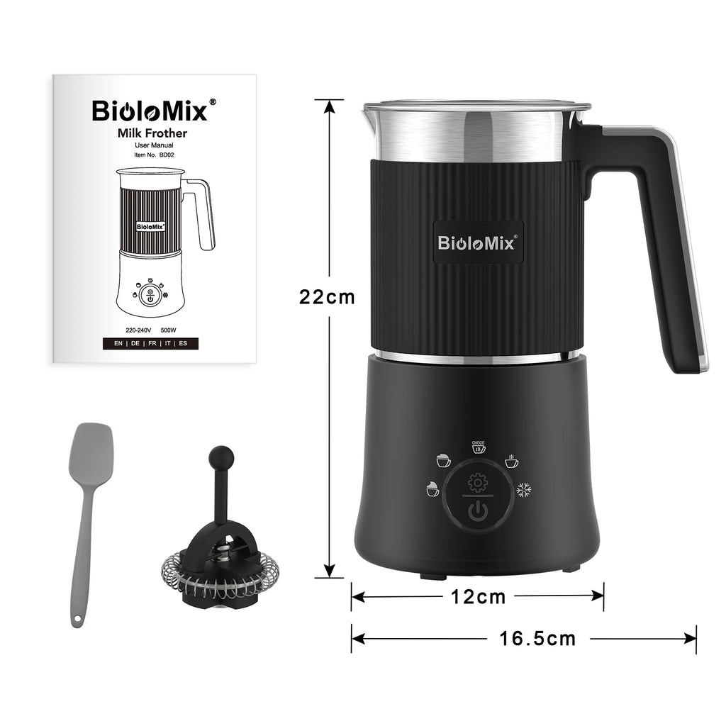 Automatic Electric 5-in-1 Milk Frother and Hot Chocolate Maker