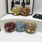 Women's Heart Shaped Acrylic Evening Clutch Bag