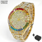 Men's Luxury Hip Hop Diamond Quartz Wristwatch