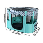 Portable Pet Playpen Folding Cage for Cats Dogs