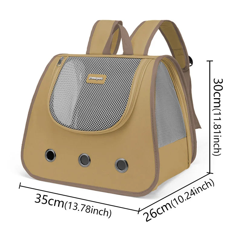 Portable Breathable Pet Carrier Backpack for Cats Dogs