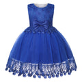 Girls' Sequin Bow Tulle Princess Dress