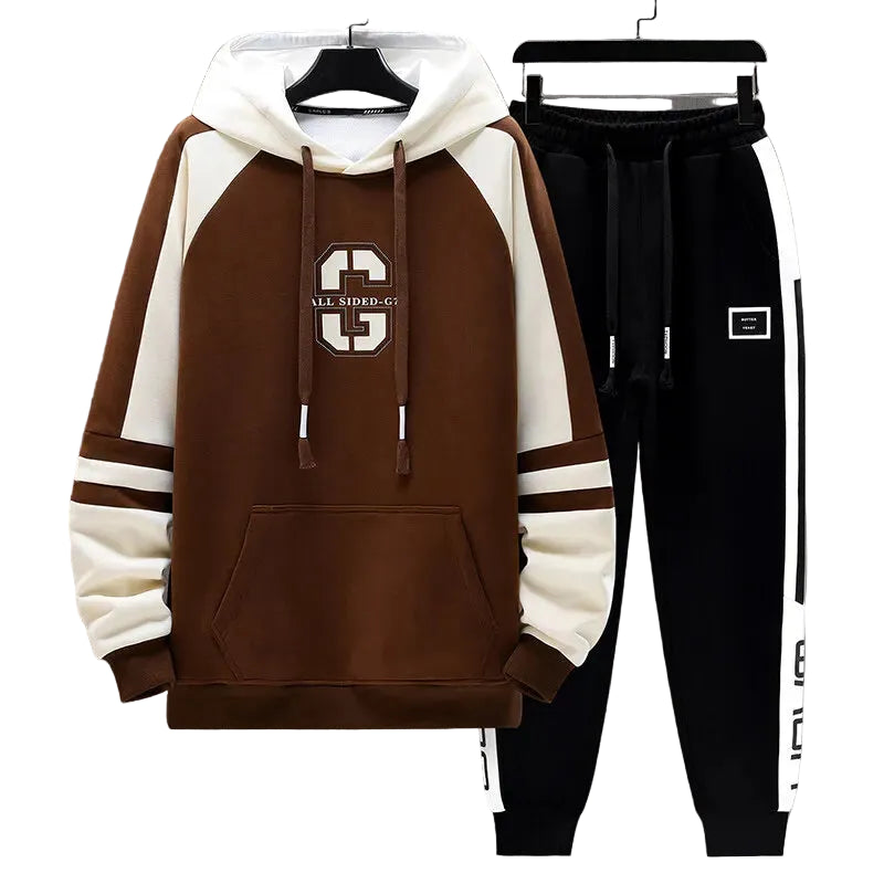 Men's Cotton Hoodie and Jogger Two Piece Set