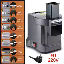 Commercial Electric 3-in-1 Vegetable Chopper and Food Processor