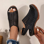 Women's Elegant Block High Heel Ankle Strap Dress Sandals