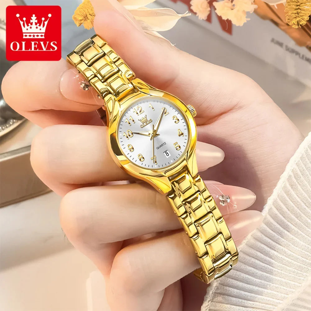 Men's Quartz Stainless Steel Watch with Calendar