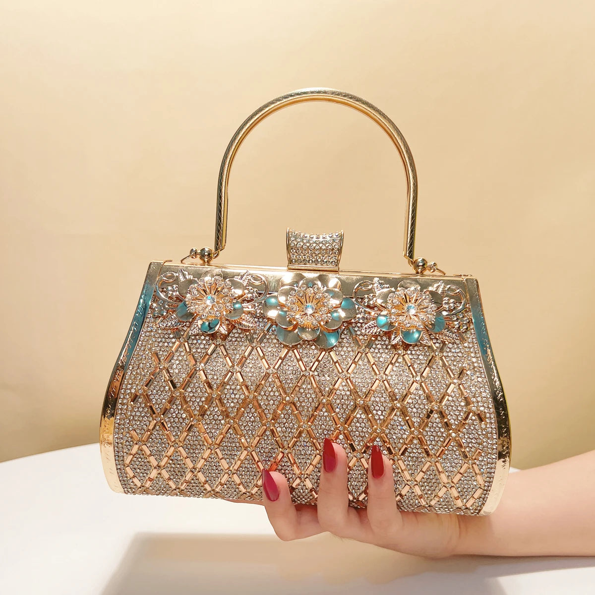 Women's Luxury Rhinestone Evening Clutch Bag