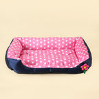 Soft Square Dog Sofa Warm Washable Pet Bed