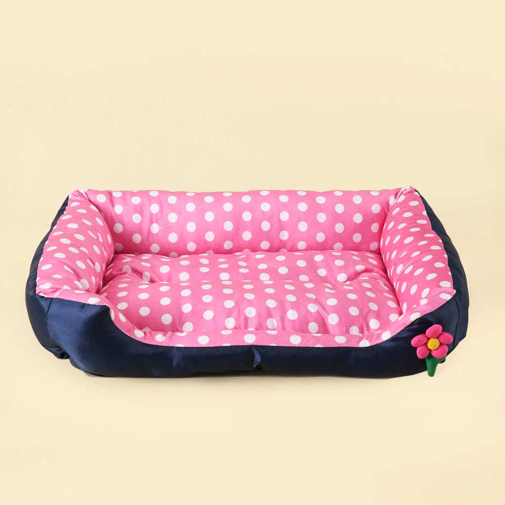 Soft Square Dog Sofa Warm Washable Pet Bed