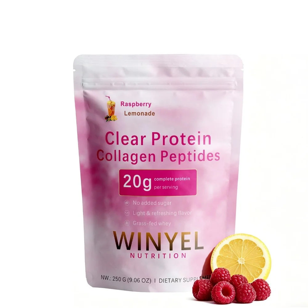 Clear Protein Collagen Peptides Powder Raspberry Lemonade