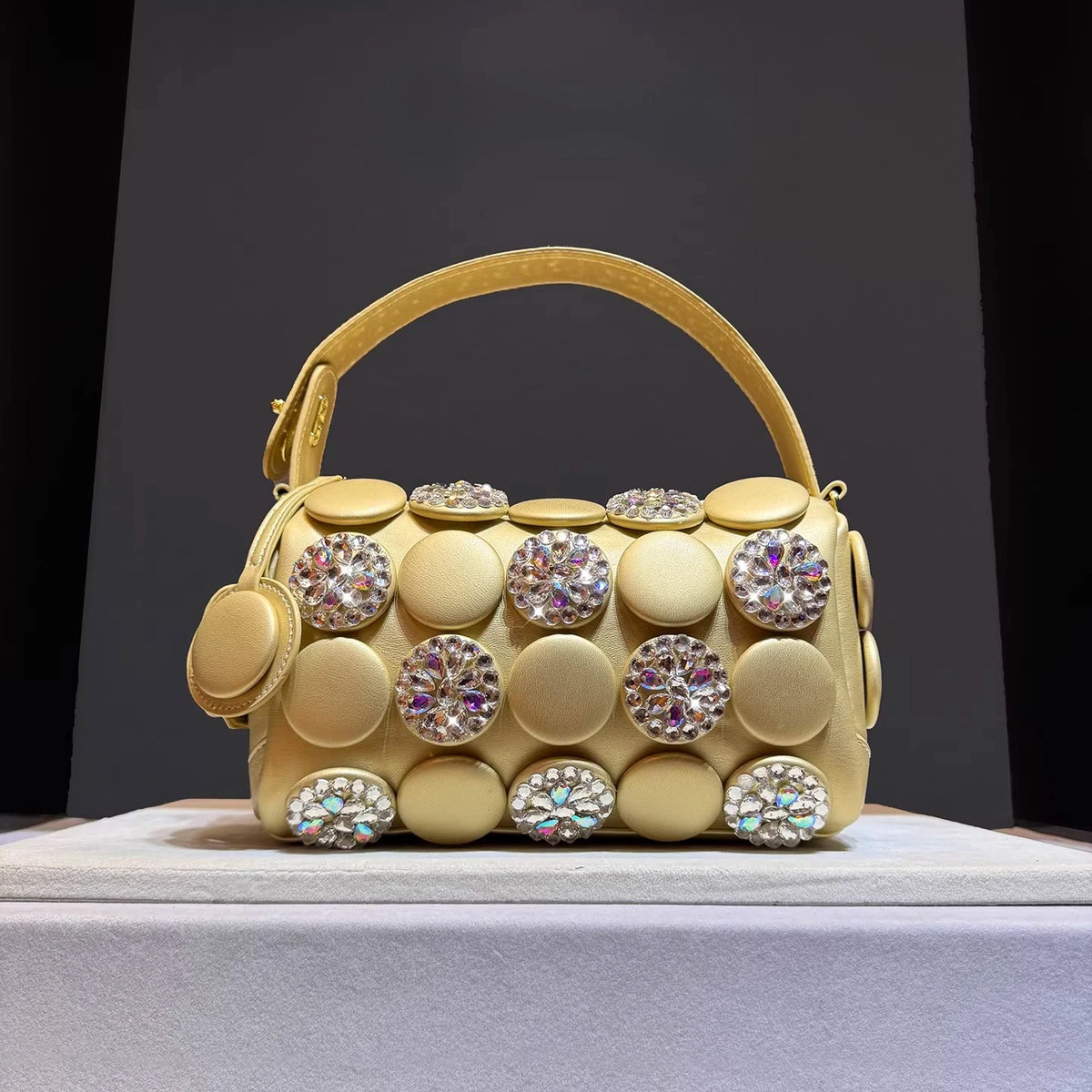 Women's Fashion Diamond Bucket Shoulder Crossbody Bag