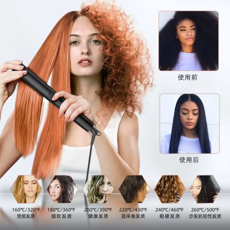 Professional Negative Ion Ceramic Flat Iron Hair Straightener