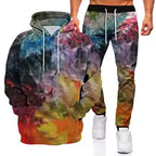 Ink Graffiti 3D Printed Hoodie and Sweatpants Set