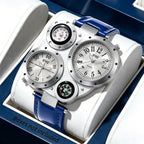 Men's Luxury Business Leather Quartz Wristwatch