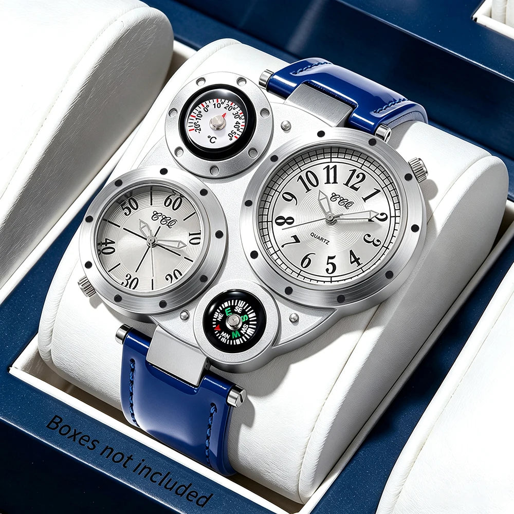 Men's Luxury Business Leather Quartz Wristwatch