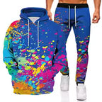 Ink Graffiti 3D Printed Hoodie and Sweatpants Set