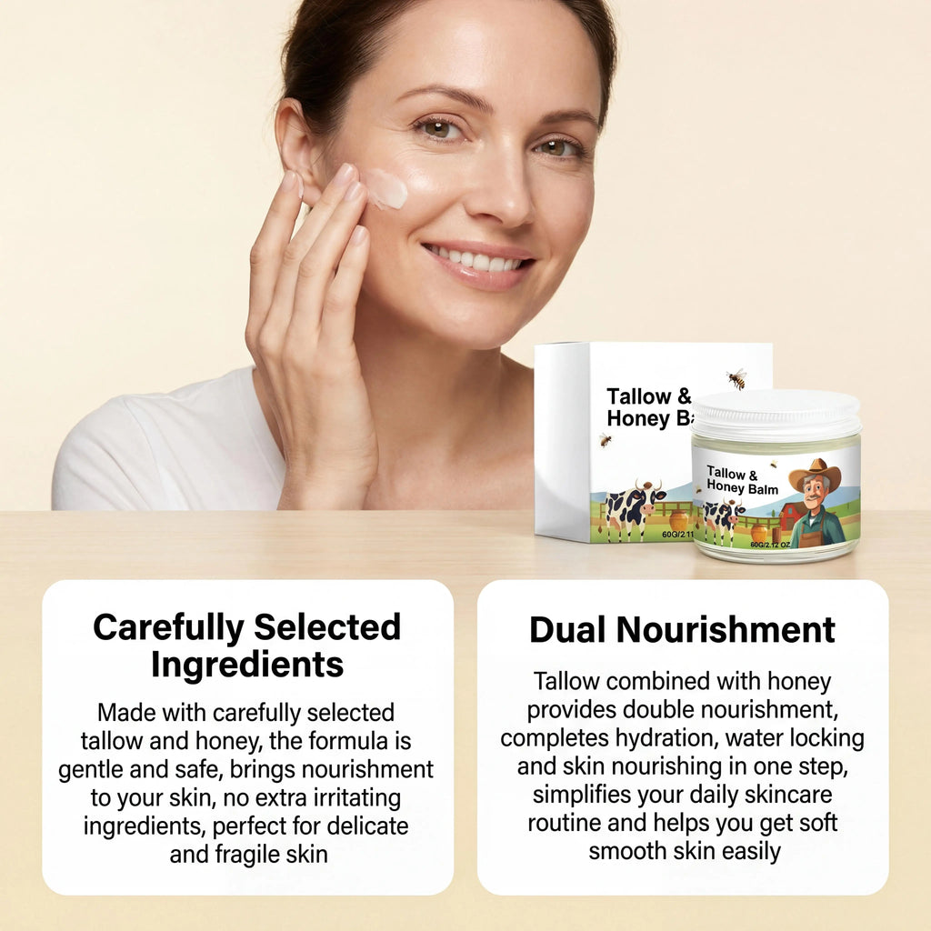Whipped Beef Tallow & Honey Moisturizing Face Cream
