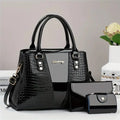 Women's Animal Print PU Leather Shoulder Tote Bag
