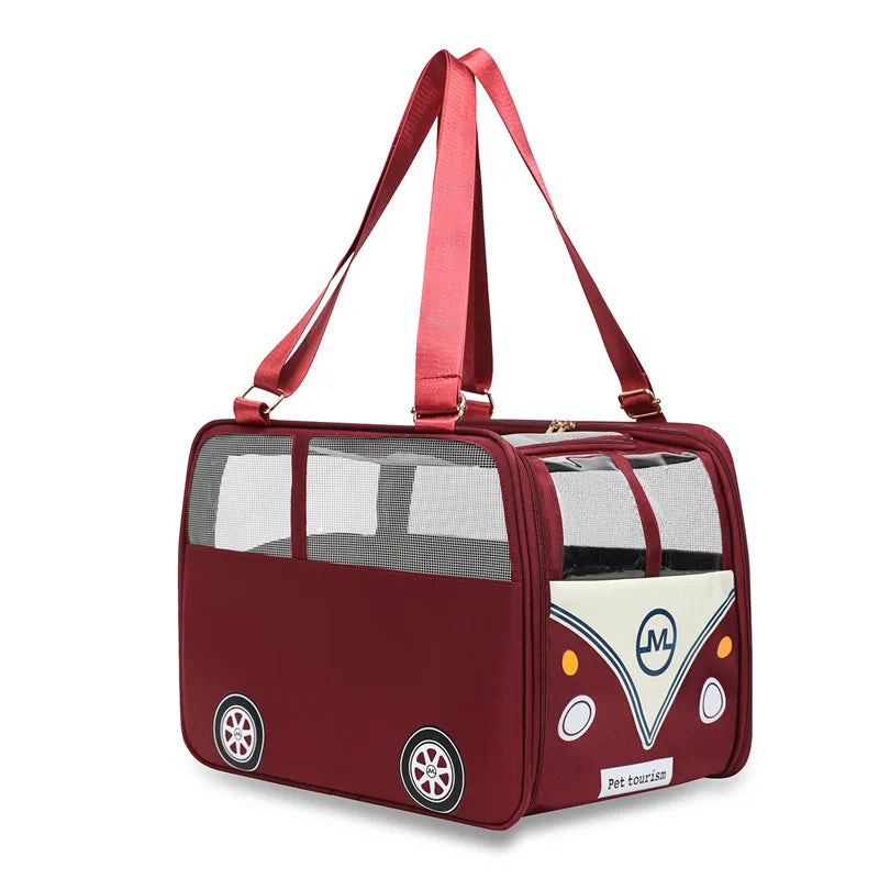 Breathable Pet Carrier Backpack for Cats and Small Dogs
