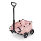 Foldable Pet Trolley Travel Carrier for Cats Dogs