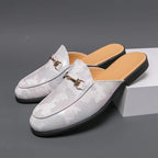 Men's Breathable PU Penny Loafers Mules