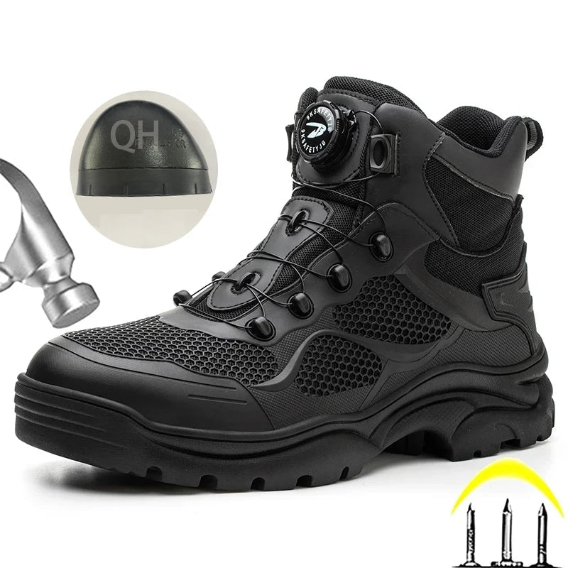 Men's Steel Toe Puncture-Proof Work Boots