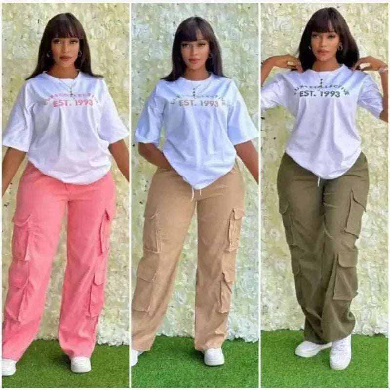 Women's Dashiki African Print Top and Pants 2-Piece Set