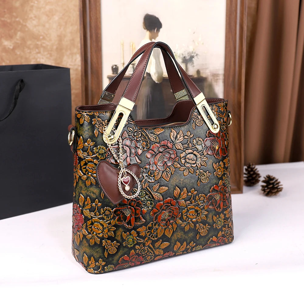 Women's Retro Large Capacity Shoulder Crossbody Bag