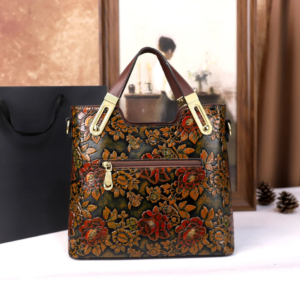 Women's Retro Large Capacity Shoulder Crossbody Bag