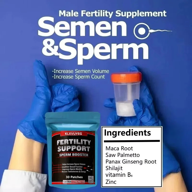 Male Fertility & Testosterone Support Dietary Supplement Patches