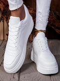Unisex Lace-Up Lightweight Non-Slip Vulcanized Sneakers
