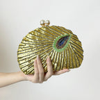 Women's Luxury Beaded Embroidery Evening Clutch Bag