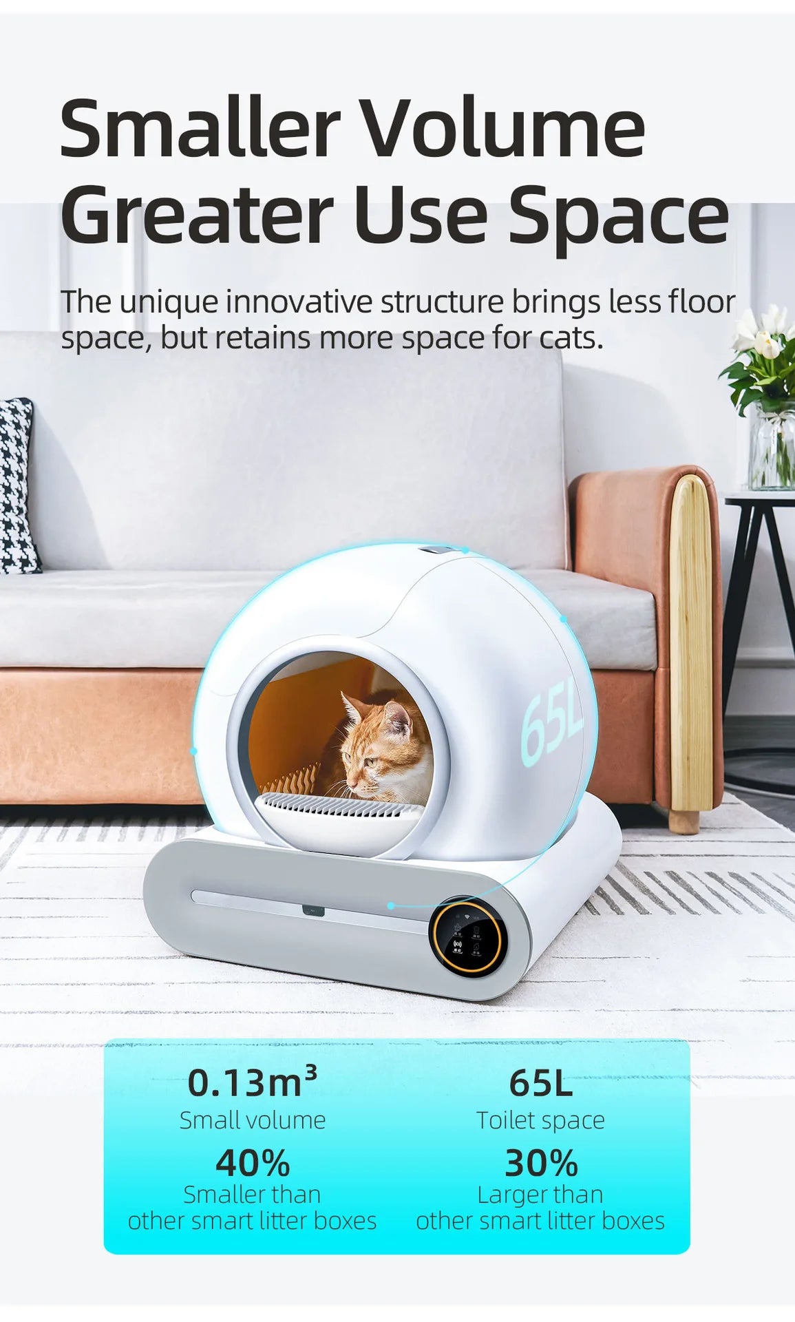 Automatic Intelligent Cat Litter Box for Cats