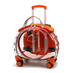 Portable Breathable Rolling Pet Carrier Backpack for Cats Dogs