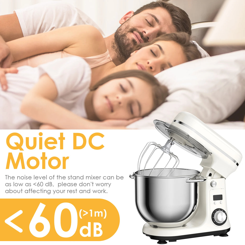 Electric 6-Speed Stand Mixer and Dough Kneader 1200W