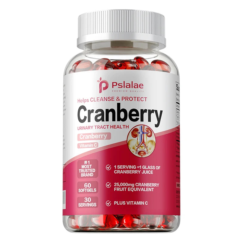 Organic Cranberry Capsules Urinary Tract Bladder Health