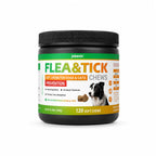 Flea & Tick Soft Chews for Dogs and Cats Skin & Coat Support 120 Count