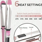 2-in-1 Ceramic Ionic Hair Straightener and Curler